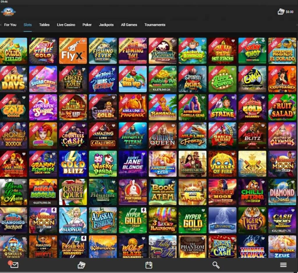 All Slots Casino Desktop Preview 2