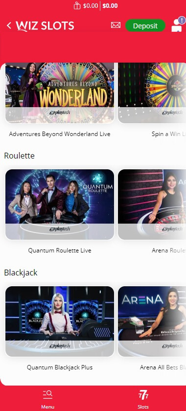 Quebec Casinos Mobile Preview 1