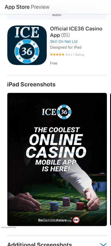Ice36 Casino App Preview 1