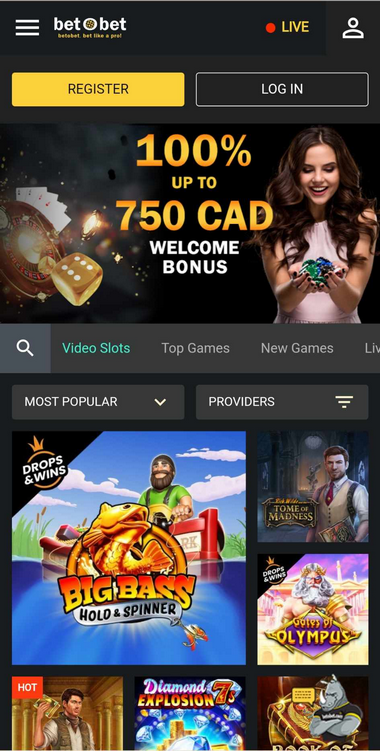 bet O bet Casino Mobile Preview 2