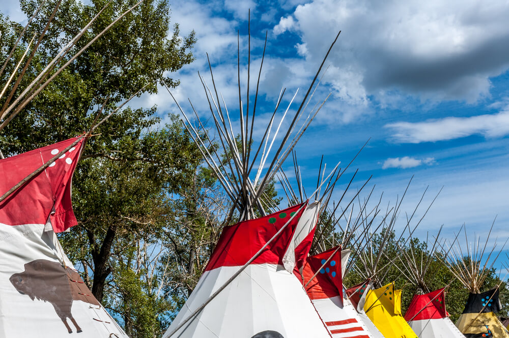 First Nations teepees