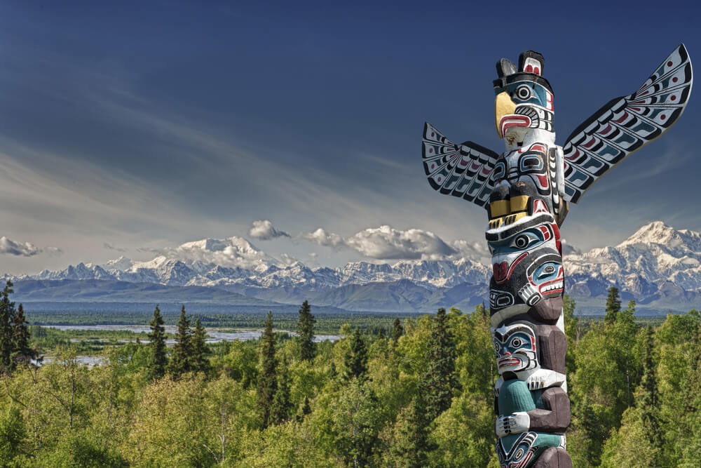 Canadian First Nations totem pole