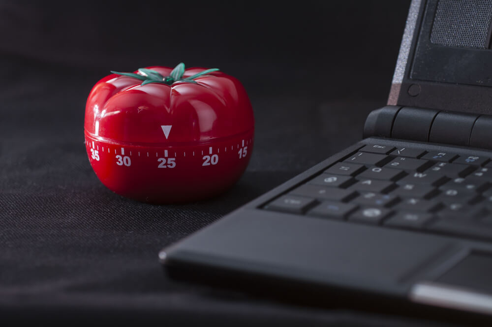 Pomodoro timer by laptop