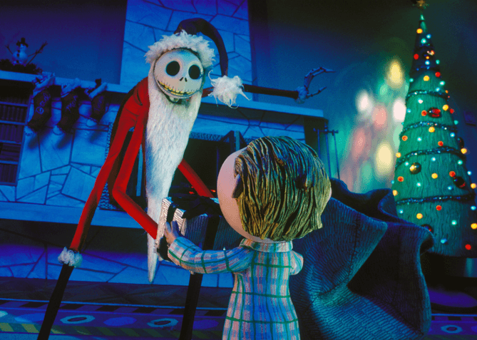 A scene from The Nightmare Before Christmas