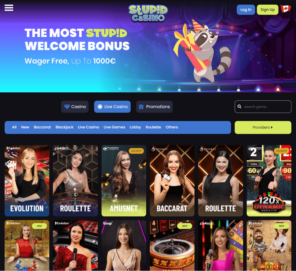 Stupid Casino Desktop Preview 1