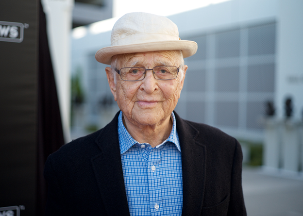 Norman Lear in his later years attends an event