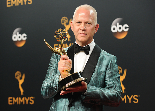 Ryan Murphy poses in the press room at the 68th annual Primetime Emmy Awards