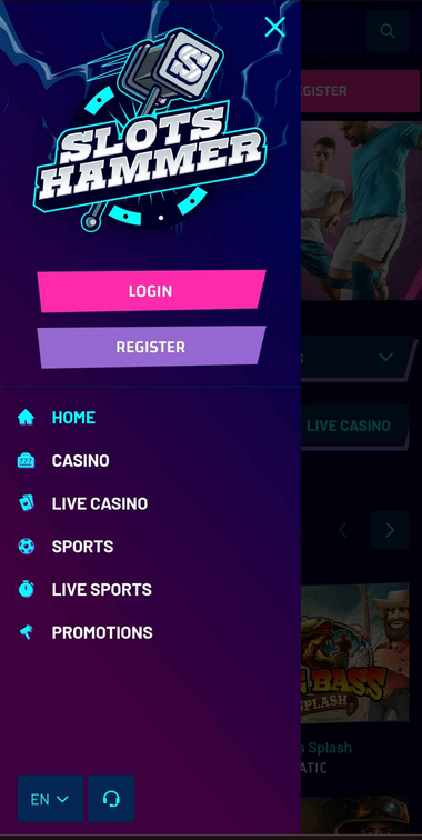 Slots Hammer Casino Mobile Preview 2
