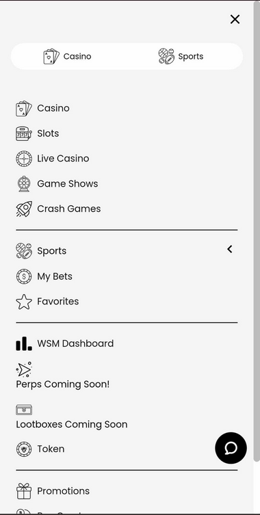 WSM Casino Mobile Preview 1