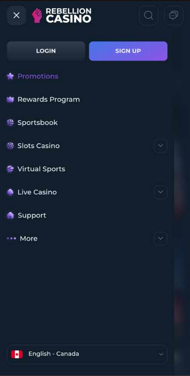 Interac Casinos Mobile Preview 1