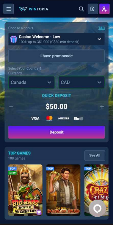 New Brunswick Online Casinos Mobile Preview 2