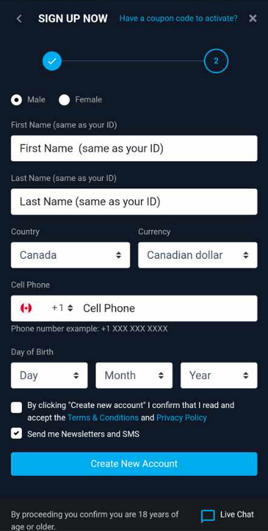 Atomic Slot Lab Casinos Registration Process Image 2