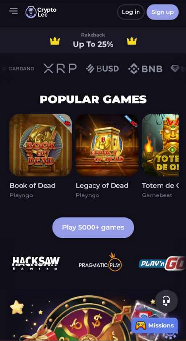 BGaming Casinos Mobile Preview 2