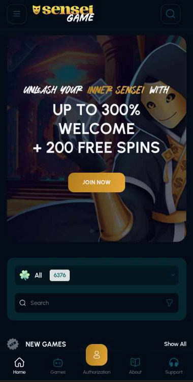 Sensei.Game Casino Mobile Preview 2