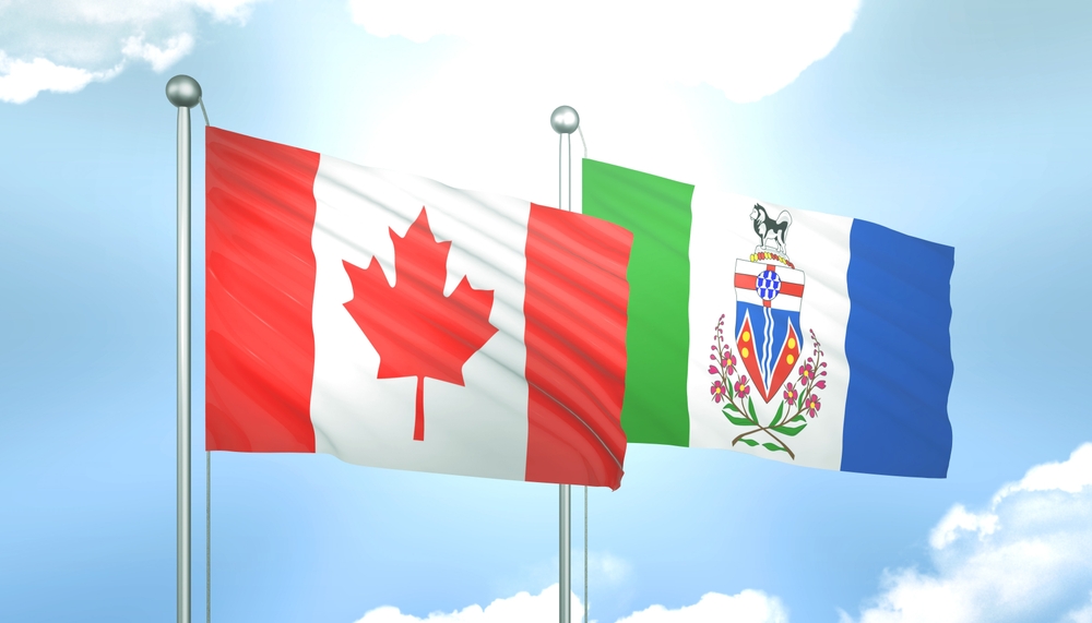 Flags of Yukon and Canada