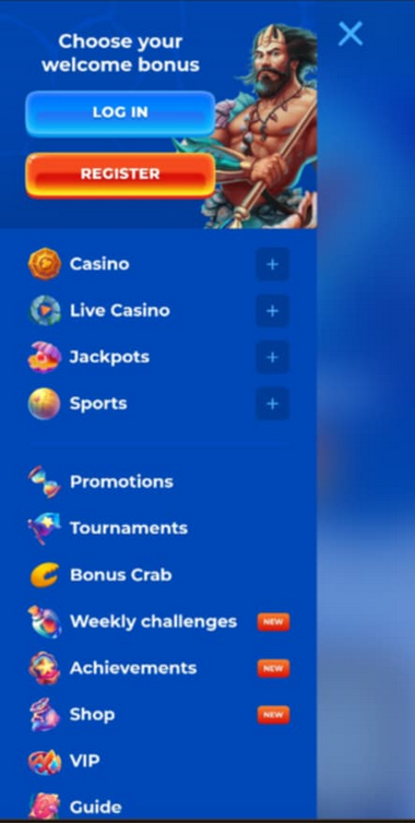 Posido Casino Mobile Preview 1