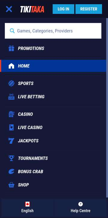 TikiTaka Casino Mobile Preview 1