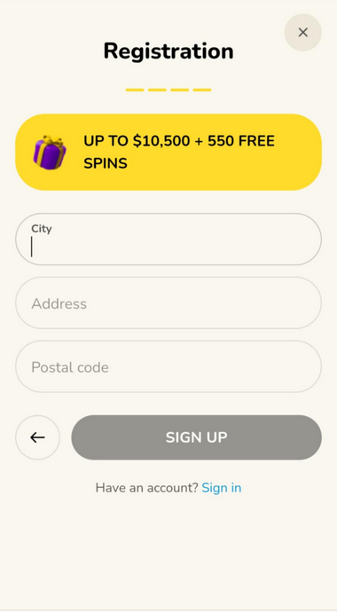 FatFruit Casino Registration Process Image 4