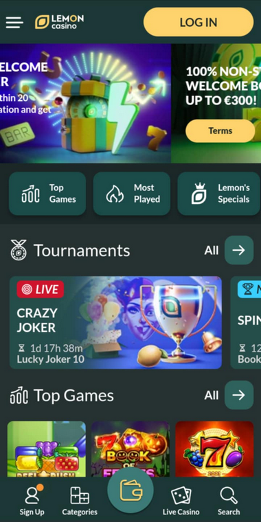 Lemon Casino Mobile Preview 2