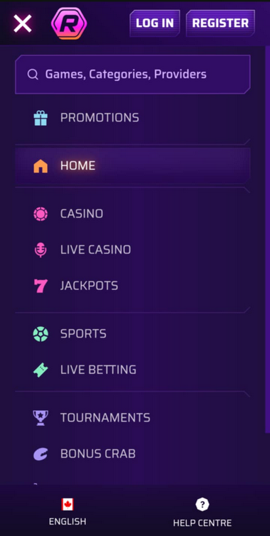 Roby Casino Mobile Preview 1