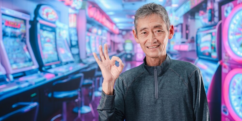 Smiling man in Chinese Casino