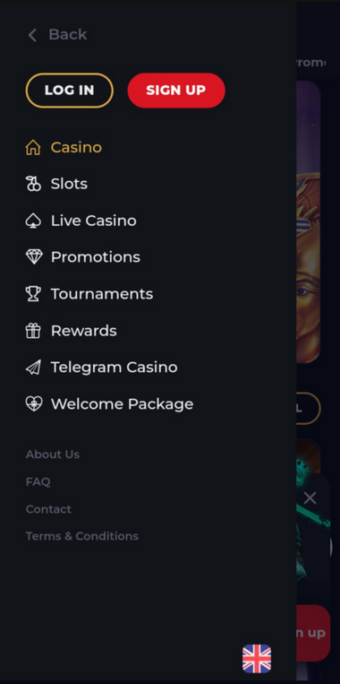 Goldwin Casino Mobile Preview 1