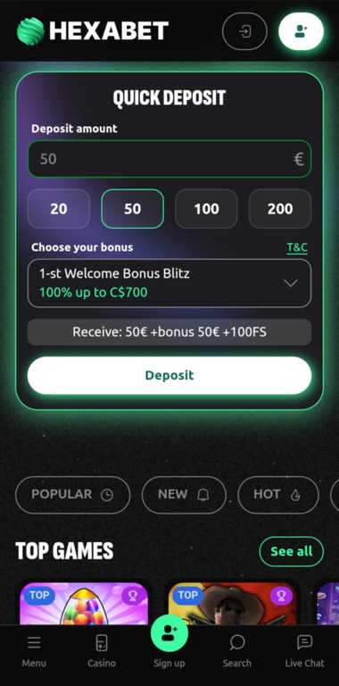 BGaming Casinos Mobile Preview 2