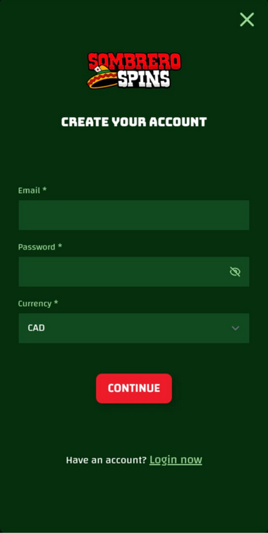 Novomatic Casinos Registration Process Image 1