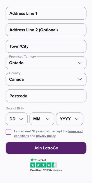 Mobile Casinos Registration Process Image 2