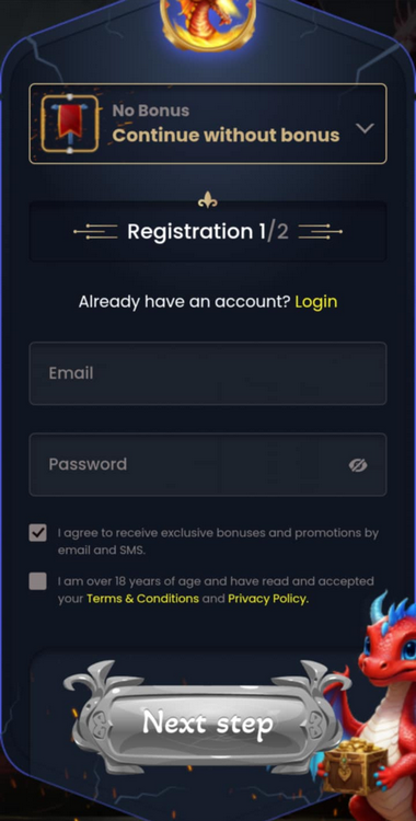 Bally Casinos Registration Process Image 2