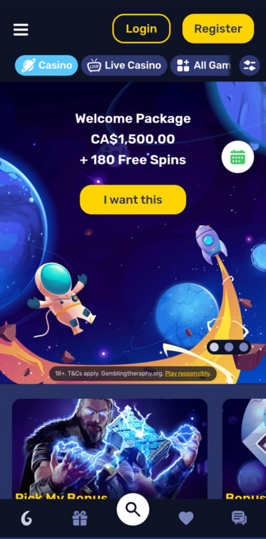 Galactic Wins Casino Mobile Preview 2