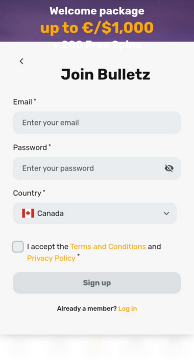 Mobile Casinos Registration Process Image 1