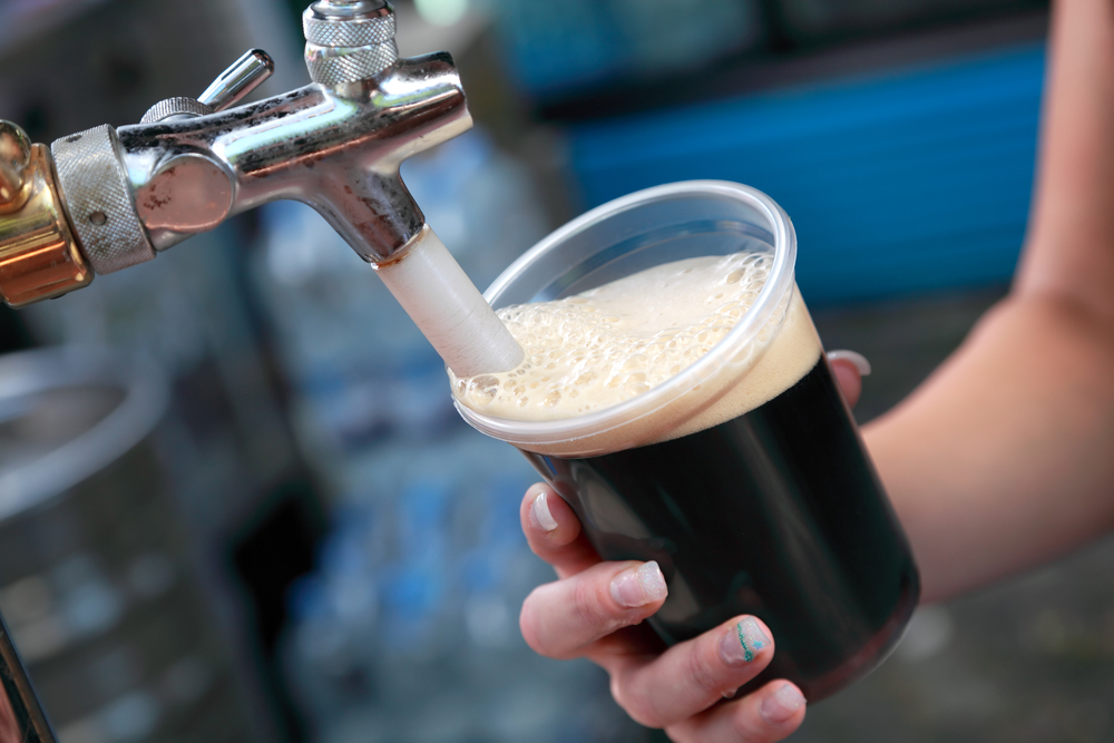 Pouring stout