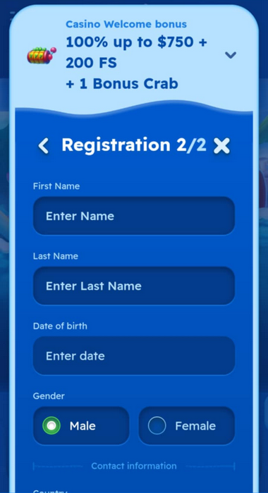 Spinfest Casino Registration Process Image 2