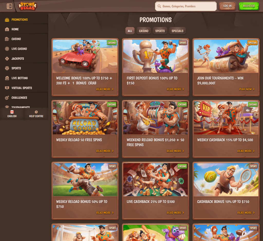 Stone Vegas Casino Desktop Preview 2