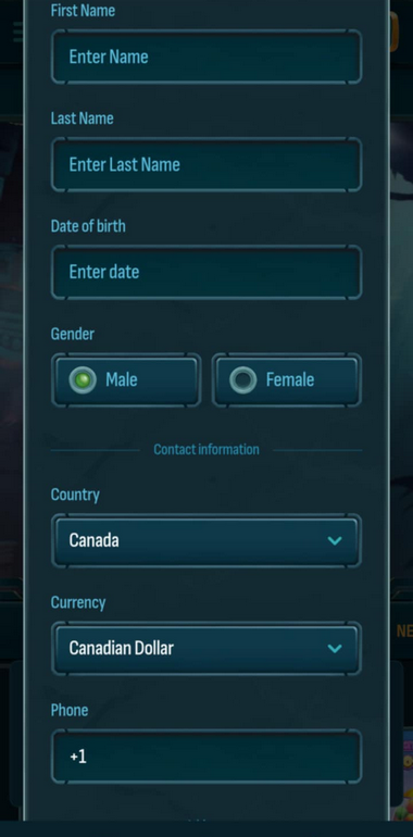 Larabet Casino Registration Process Image 3