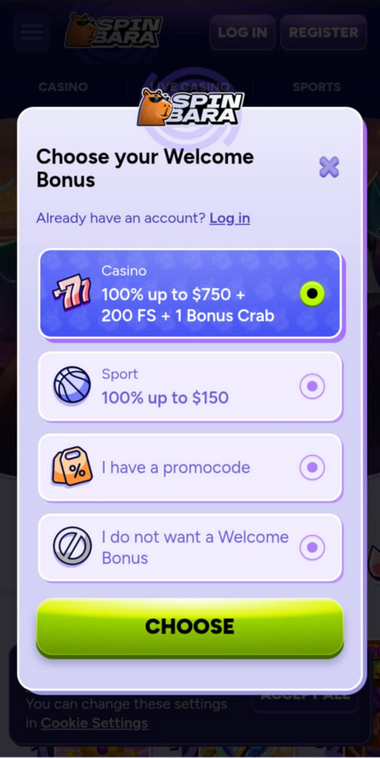 Mobile Casinos Registration Process Image 1