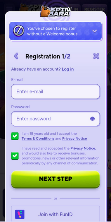 Mobile Casinos Registration Process Image 2