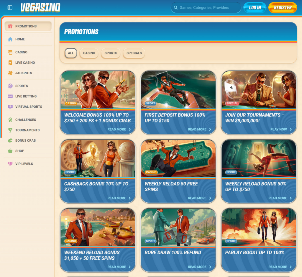 Vegasino Desktop Preview 2