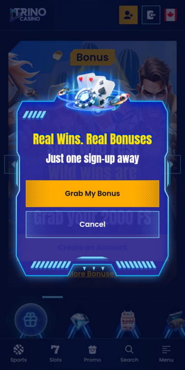 Trino Casino Mobile Preview 2