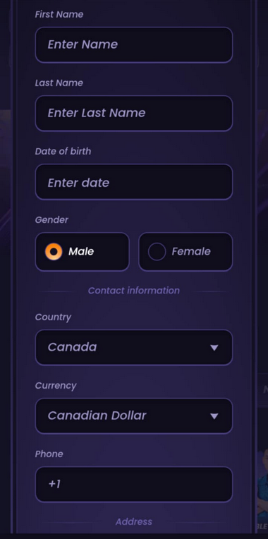 BetGames Casinos Registration Process Image 3 BetGames Casinos Registration Process Image 3