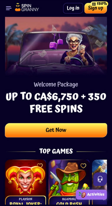 Spingranny Casino Mobile Preview 2