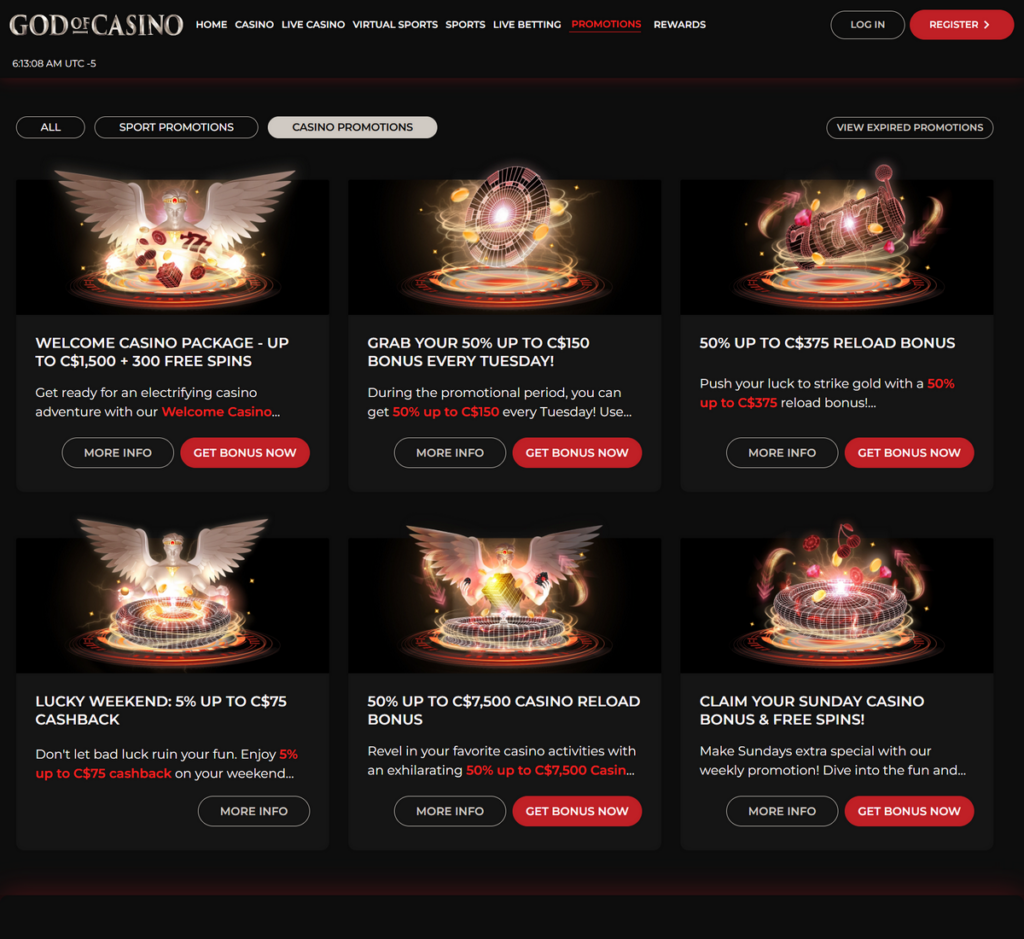 God of Casino Desktop Preview 2