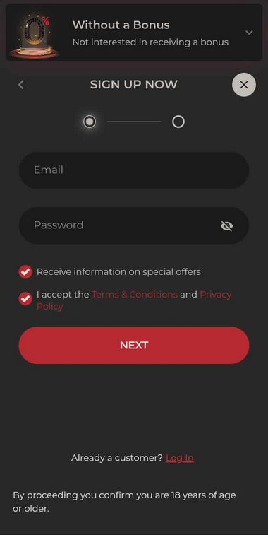 Endorphina Casinos Registration Process Image 2