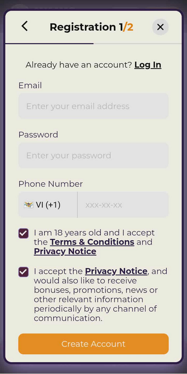 Julius Casino Registration Process Image 2