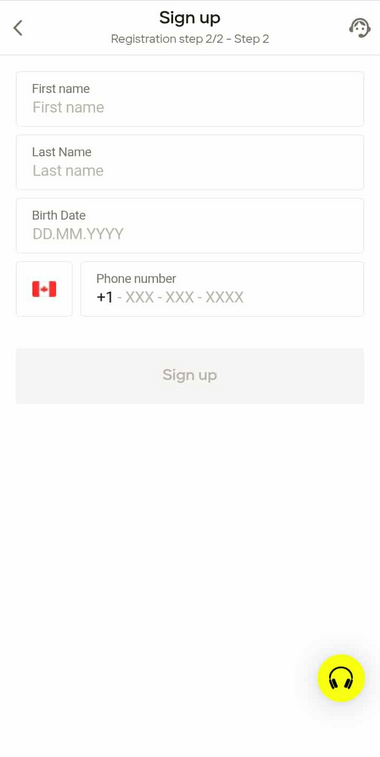 Mobile Casinos Registration Process Image 2