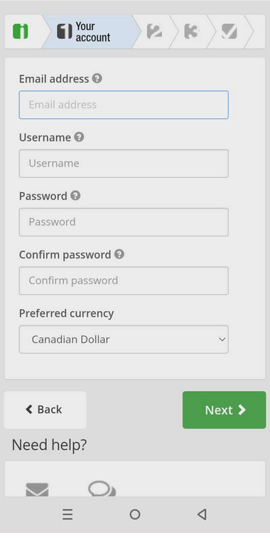 Everygame Casino Registration Process Image 1