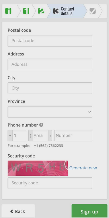 Everygame Casino Registration Process Image 3