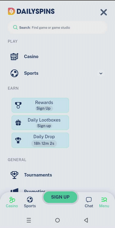 Interac Casinos Mobile Preview 1