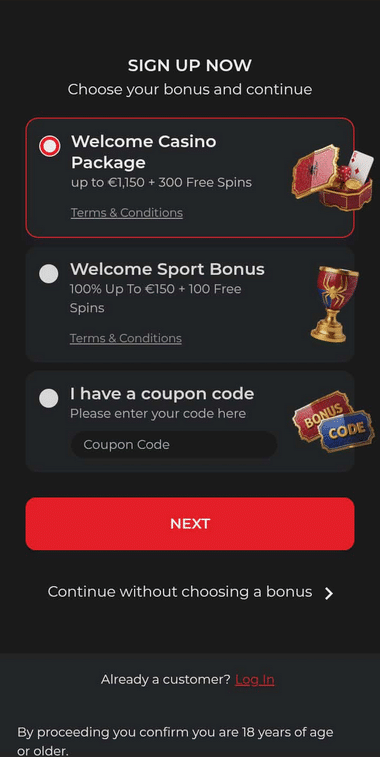 Betsoft Casinos Registration Process Image 1